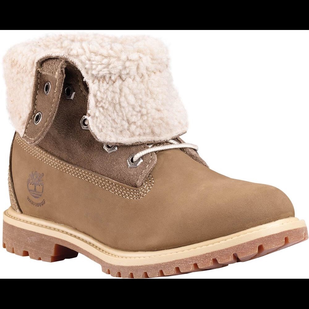 TimberlandTeddy Fleece Fold-Down Boot Women“Taupe”